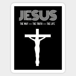 Jesus - The Way, The Truth, The Life Sticker